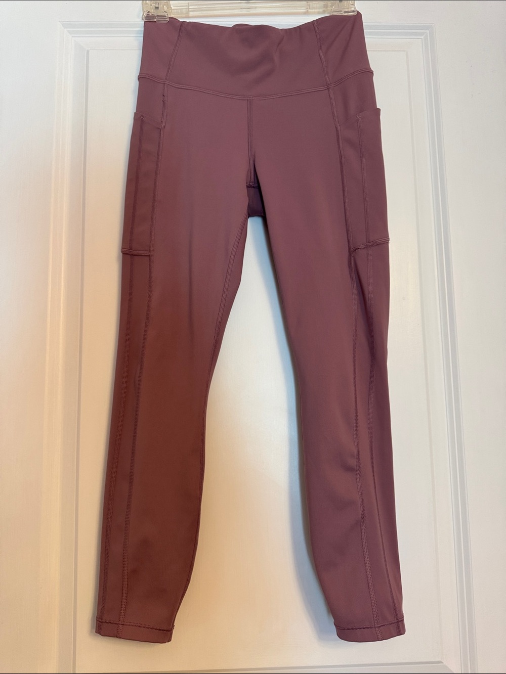 Athleta Mauve Rose High-Rise Performance Leggings